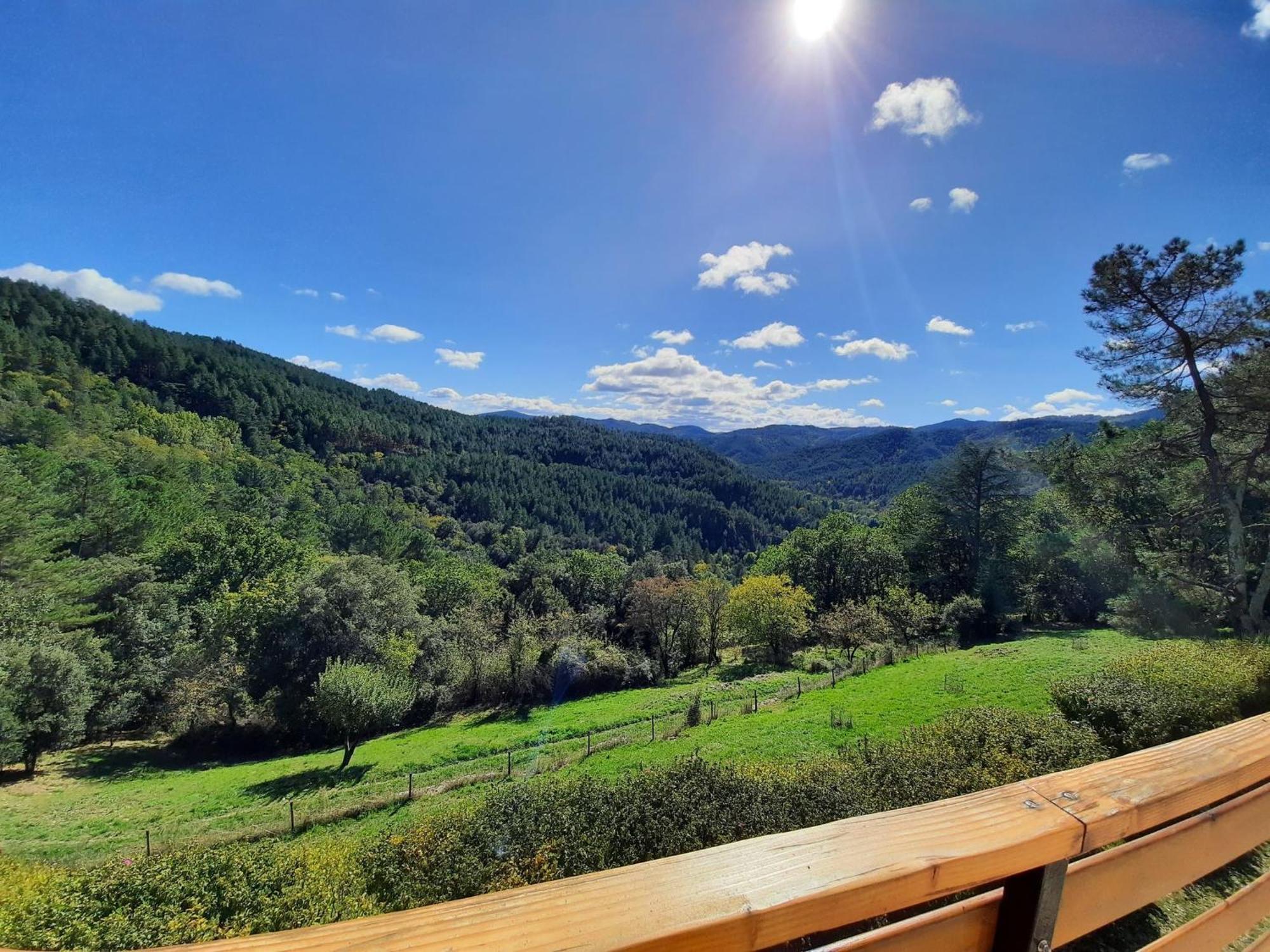 Chalet 14 Pers Avec Vue Panoramique Et Piscine Chauffee Genolhac Dış mekan fotoğraf